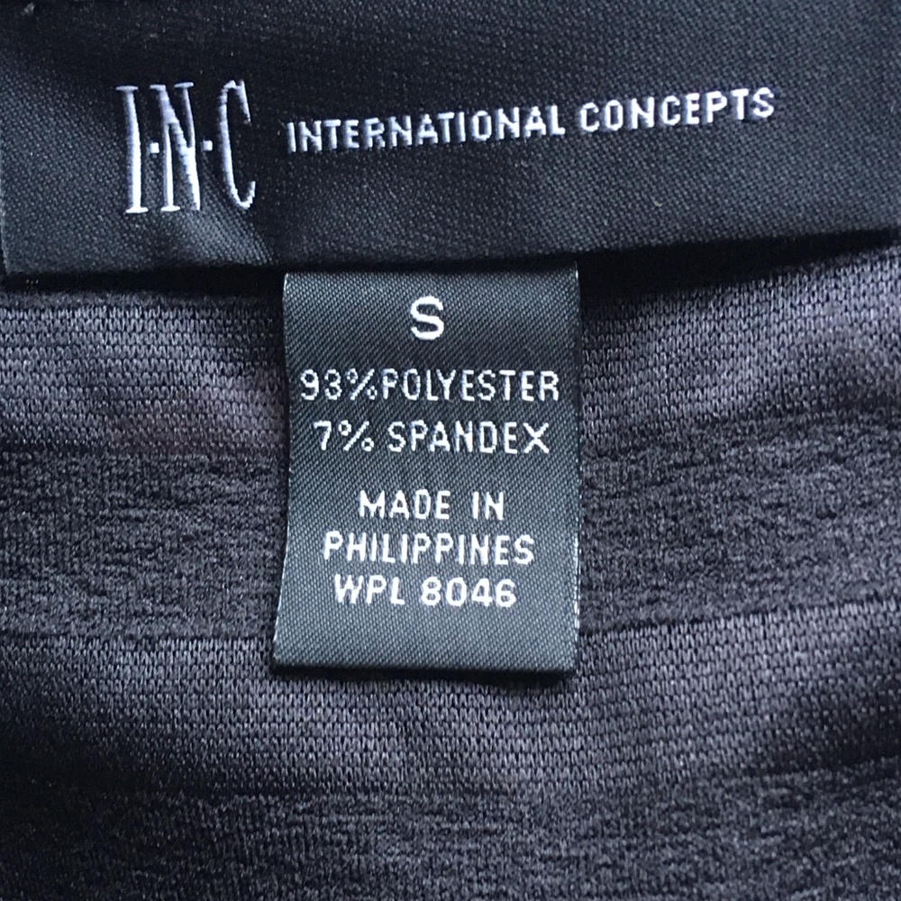 INC Black Racerback Ruffle Tank - Picture 6 of 6